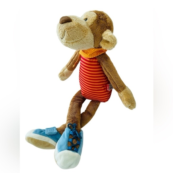 Sigikid German Plush Stuffed Animal Monkey Teaching 19" Shoelaces SOFT EUC - Picture 4 of 9
